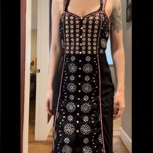 Veronica Beard Embroidered Beaded Dress